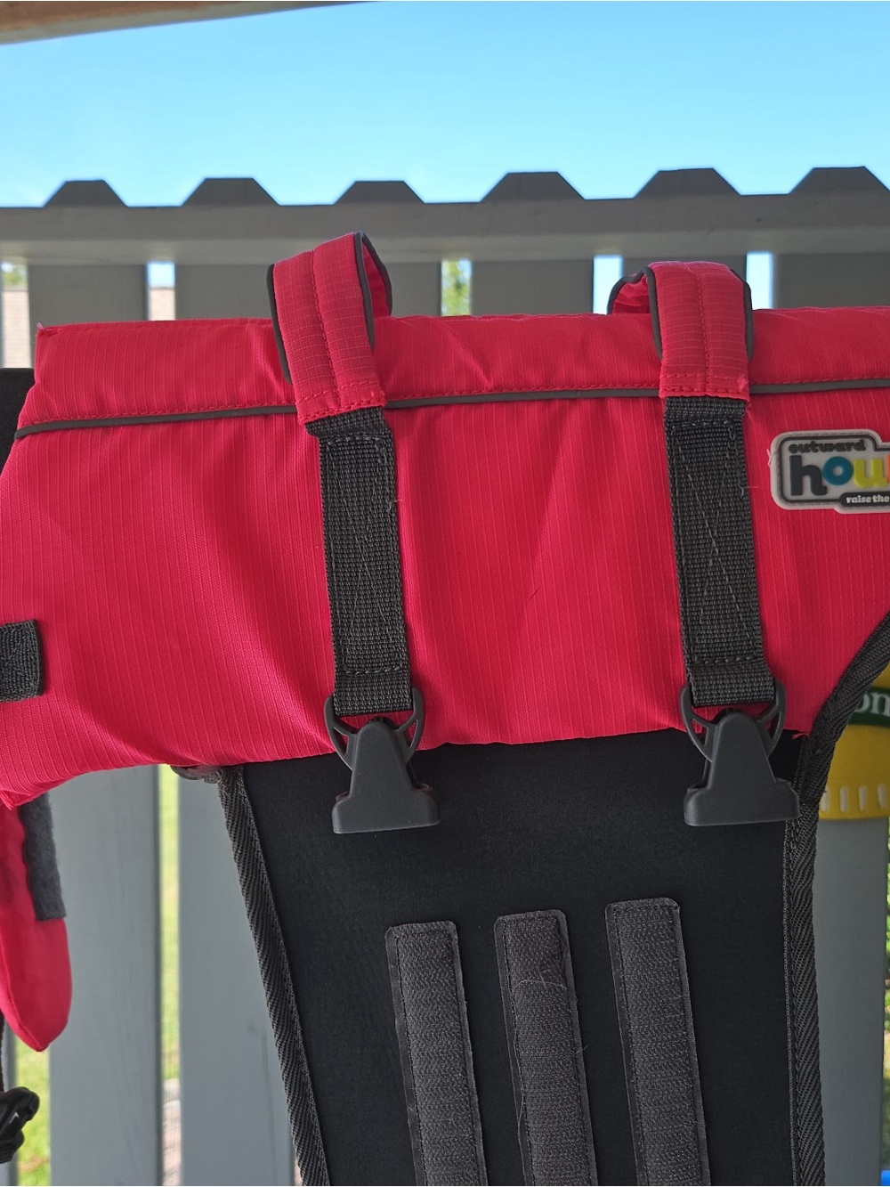 Outward Hound Red and Black Pet Booster Seat Carrier
